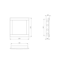 Revizinės durelės EUROPLAST PL2020A, 20 x 20 cm Revizinės durelės EUROPLAST PL2020A, 20 x 20 cm