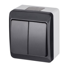 SWITCH 2 GANG IP44 0332-07