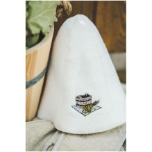 Sauna hat with bucket...