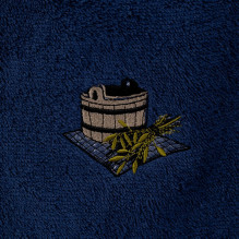 Apron NAMŲ TEKSTILĖ 55x150 cm, blue 100% cotton Apron NAMŲ TEKSTILĖ 55x150 cm, blue 100% cotton