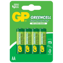 Elementai GP GREENCELL AA / R06, 1,5V, 4 vnt.