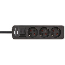 ECOLOR EXT.SOCKET 3.WAY WHITE / BLACK 1,5M ECOLOR EXT.SOCKET 3.WAY WHITE / BLACK 1,5M