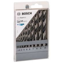Metalo grąžtų komplektas Bosch, 1-10 mm, 10 vnt Metalo grąžtų komplektas Bosch, 1-10 mm, 10 vnt