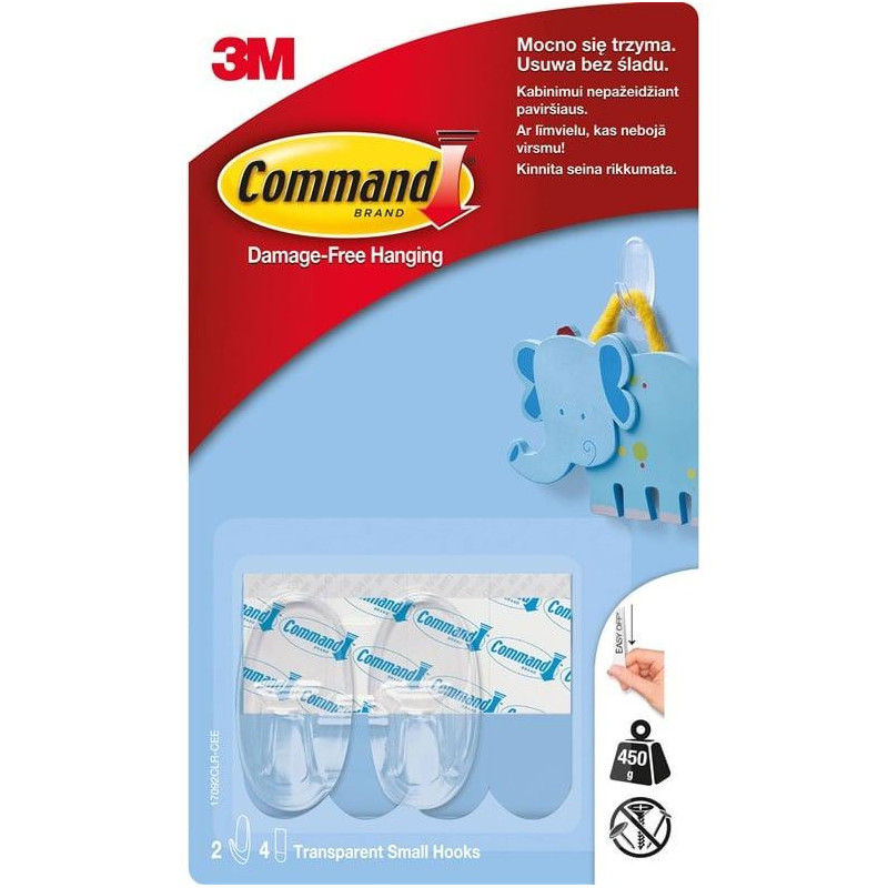 Klijuojamieji kabliukai "COMMAND" 2 vnt.