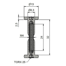 Plokščių veržikliai 8601 / X, 32 mm Plokščių veržikliai 8601 / X, 32 mm