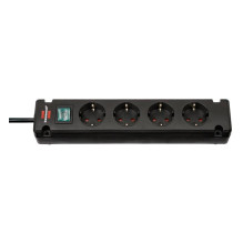 BREMOUNTA EXT.SOCKET 4.WAY BLACK 1,5M