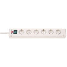 BREMOUNTA EXT.SOCKET 6.WAY WHITE 3M