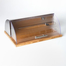 Bread box inox+ps + bambou