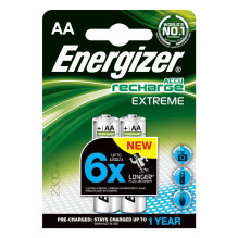 Įkraunami elementai ENERGIZER AA, 2300 mAh, 2 vnt. Įkraunami elementai ENERGIZER AA, 2300 mAh, 2 vnt.