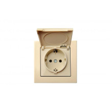 Liregus Epsilon socket, IP44, beige