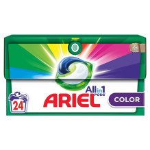 Washing capsules Ariel color, 24 pcs