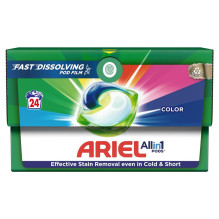 Washing capsules Ariel color, 24 pcs