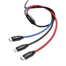 Adapteris BASEUS USB Type A M, USB TypyC, Micro, Lightning