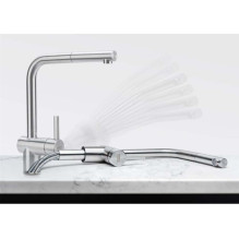 FAUCET ATLAS NEO PULL OUT WINDOW S STEEL FAUCET ATLAS NEO PULL OUT WINDOW S STEEL