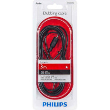 Laidas PHILIPS 3.5mm M, 3.5mm M, 3m, juodas SWA2533W / 10 Laidas PHILIPS 3.5mm M, 3.5mm M, 3m, juodas SWA2533W / 10