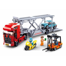 Konstruktorius Sluban Car Transporter M38-B0880, plastikas