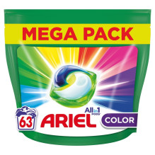 Washing capsules Ariel Colour, 63 pcs