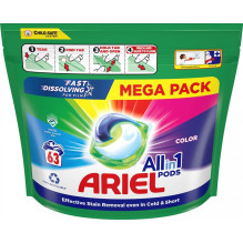 Washing capsules Ariel Colour, 63 pcs