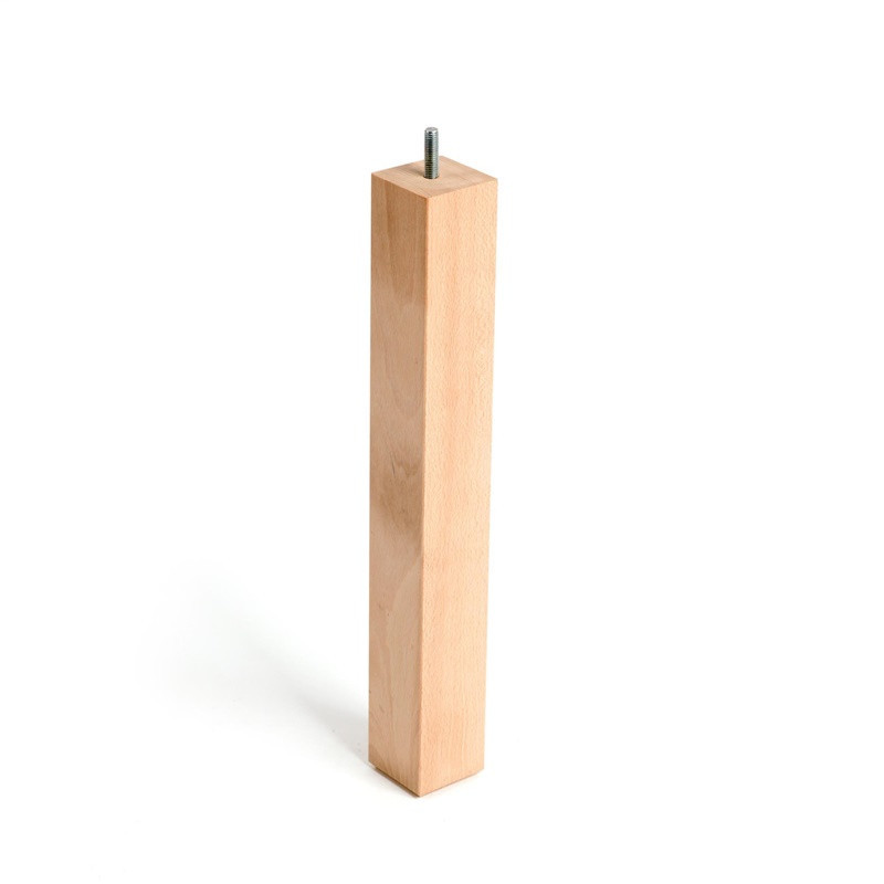Furniture leg Rei, 5 cm x 5 cm, 36 cm, beech