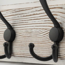 Clothes hanger Domax, black / wood Clothes hanger Domax, black / wood