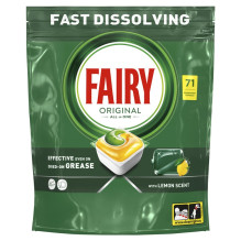 Indaplovių kapsulės Fairy All in One Lemon, 71 vnt.