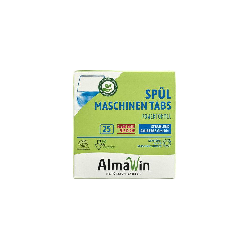 Dishwasher tablets ecological AlmaWin, 25 pcs