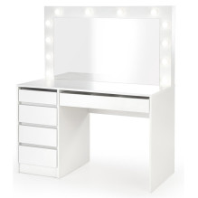Makeup table Hollywood XL, white, with mirror Makeup table Hollywood XL, white, with mirror