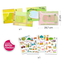 Creative kit Djeco Lift Up Stickers Farm Creative kit Djeco Lift Up Stickers Farm