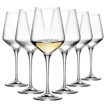 Wine glass set Krosno AG LUMI, glass, 0.450 l, 6 pcs Wine glass set Krosno AG LUMI, glass, 0.450 l, 6 pcs