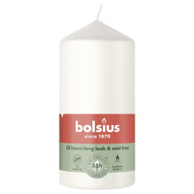 Candle, cylindrical Bolsius, 12 / 5.8 cm, white