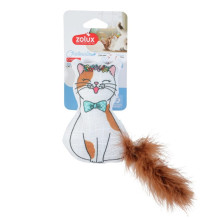 ZOLUX žaislas katėms „Chatouille“ su plunksnomis ir katžolėmis – 13 cm