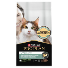 PURINA Pro Plan LiveClear Sterilised sausas kačių ėdalas su lašiša, 1,4 kg PURINA Pro Plan LiveClear Sterilised sausas kačių ėdalas su lašiša, 1,4 kg