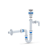 SIPHON WASHBASIN 1 1 / 4X32 DB1303+OUTLET