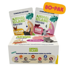 ANIMAL ISLAND Chicken / Beef Fillets in broth - wet cat food - 80x85g ANIMAL ISLAND Chicken / Beef Fillets in broth - wet cat food - 80x85g