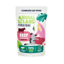 ANIMAL ISLAND Beef in broth - wet cat food - 40x85g