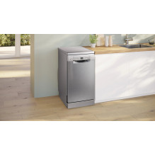 Bosch SPS2HKI02E Laisvai pastatoma indaplovė 45 cm Šlifuoto plieno