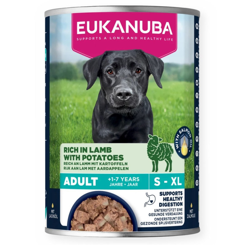 EUKANUBA Life Care šlapias šunų ėdalas su ėriena ir bulvėmis, 400 g