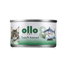 OLLO Cat nr 8 Tuna & Seaweed in broth - wet cat food - 70g OLLO Cat nr 8 Tuna & Seaweed in broth - wet cat food - 70g