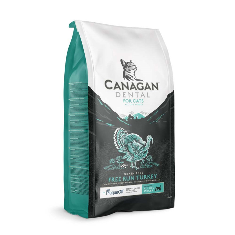 CANAGAN Dental kalakutienos sausas kačių ėdalas - 1,5 kg