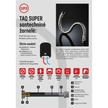 FLEXIBLE PLUMBING HOSE 80 CM TAQ SUPER FLEXIBLE PLUMBING HOSE 80 CM TAQ SUPER