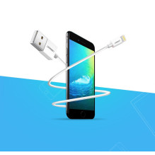 Ugreen US155 20728 USB-A / Lightning MFi 2.4A kabelis 1m – baltas