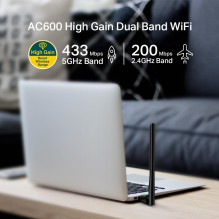 WRL ADAPTER 600MBPS USB / ARCHER T2U PLUS TP-LINK
