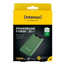 POWER BANK USB 10000MAH QC3.0 / GREEN 7332037 INTENSO