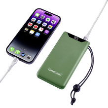 POWER BANK USB 10000MAH QC3.0 / GREEN 7332037 INTENSO