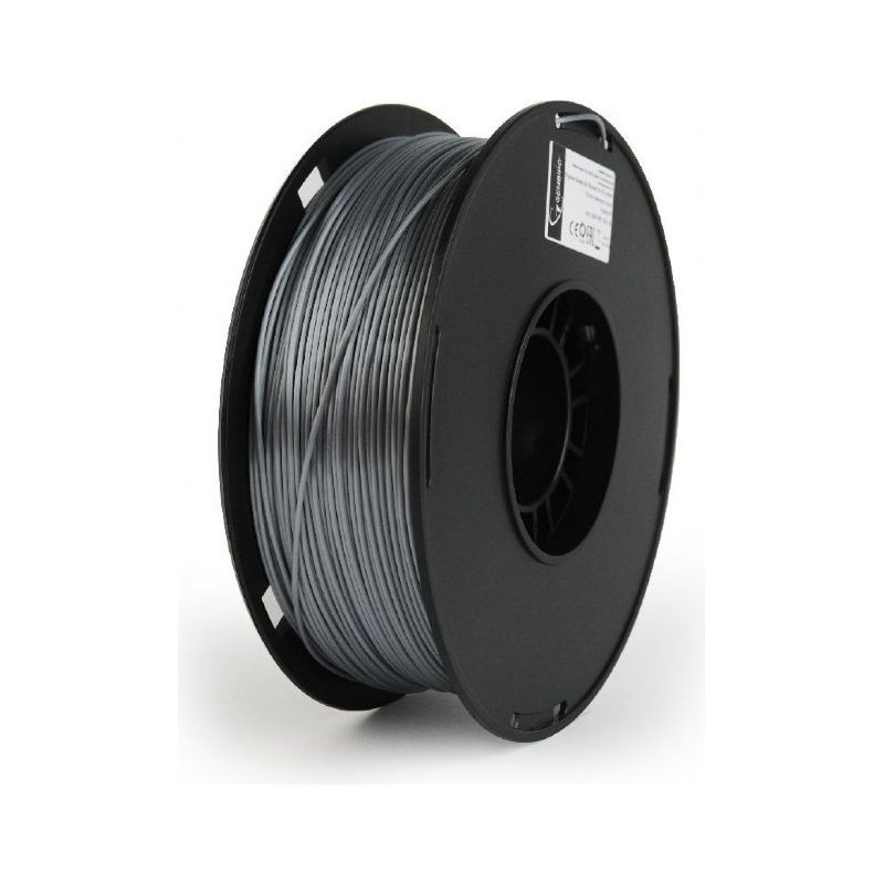 Gembird 3D printing filament PLA+ 1 75mm 1kg Silver