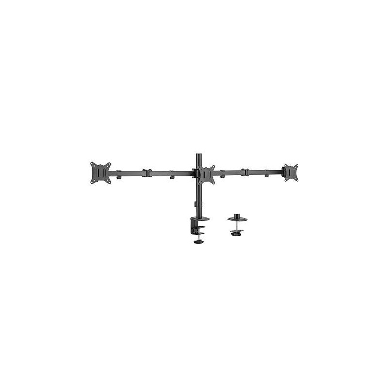 GEMBIRD Adjustable desk 3-display mount