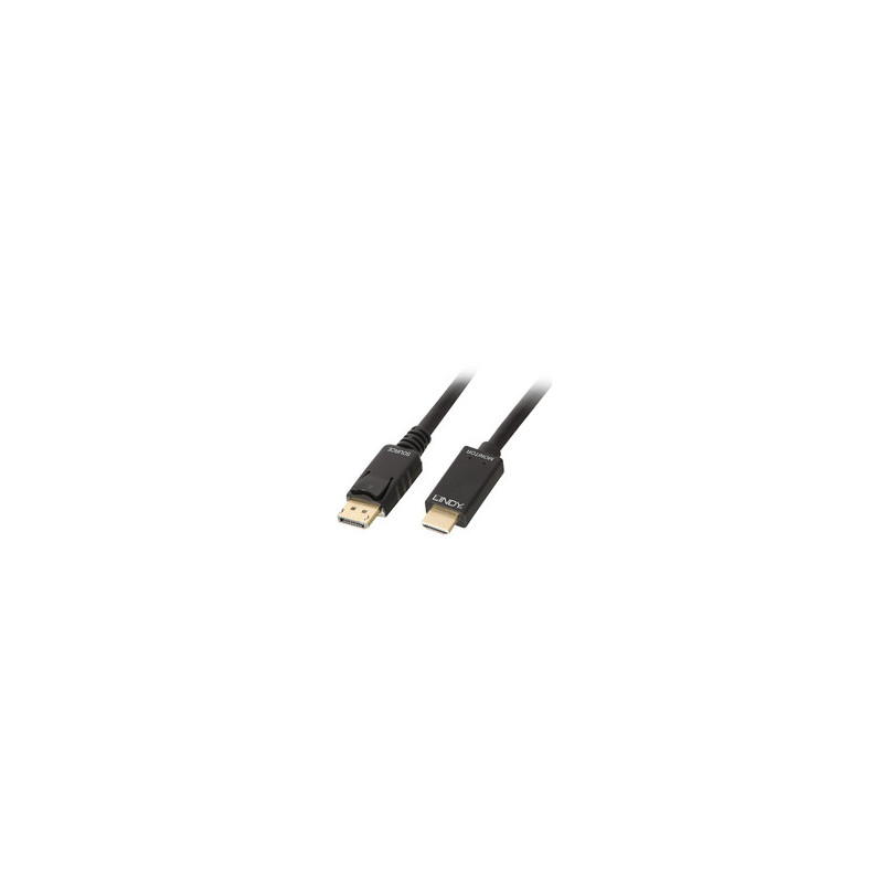 Lindy DisplayPort an HDMI Kabel 4K30 (DP: passiv) 1m