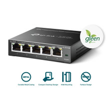 Jungiklis, TP-LINK, 5x10Base-T / 100Base-TX / 1000Base-T, TL-SG105E