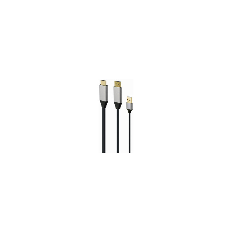 Gembird A-HDMIM-DPM-01 video cable adapter 2 m HDMI Type A (Standard) DisplayPort Black