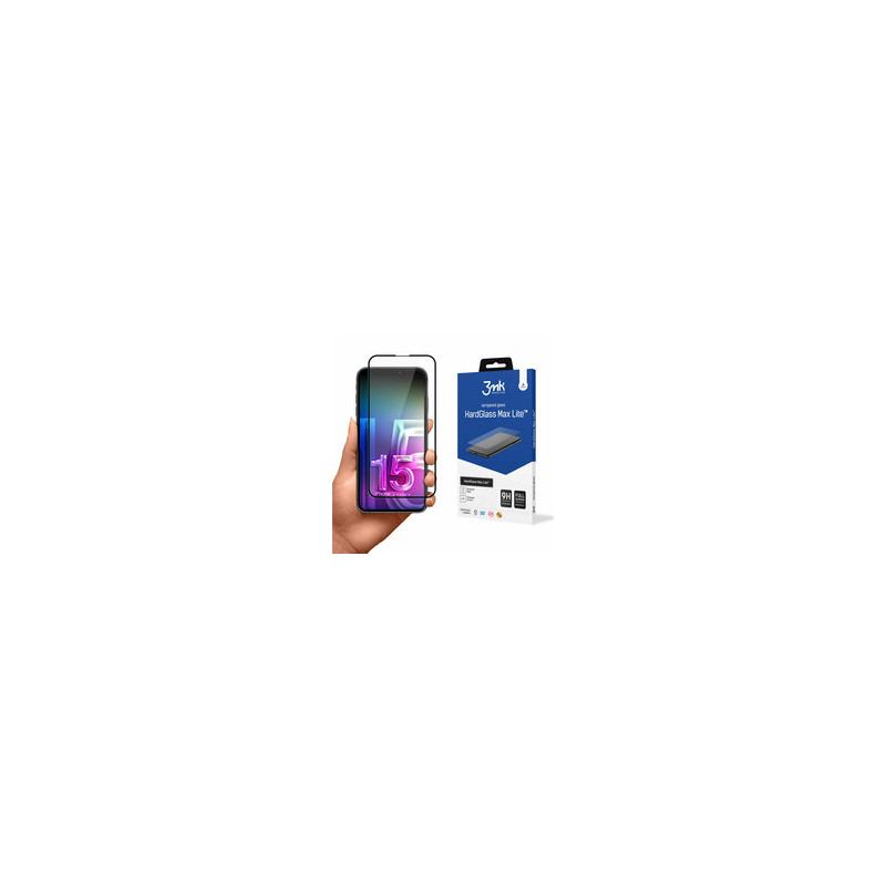 Apple iPhone 15 Pro - 3mk HardGlass Max Lite Black